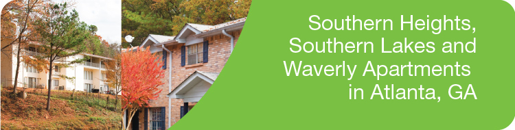 Southern Heights, Southern Lakes and Waverly Apartments in Atlanta, GA